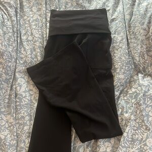Aerie fold over black leggings